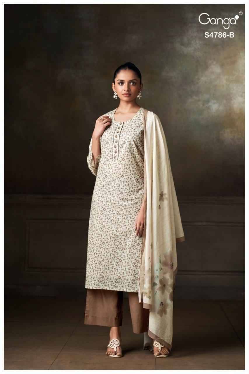 KETZIA 4786 Series By Ganga Fashion Beautiful Festive Suits Stylish Colorful Fancy Casual Wear & Ethnic Wear PREMIUM COTTON Print Dresses At Wholesale Price